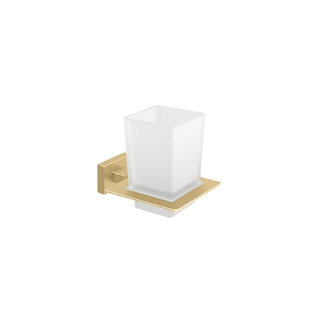 Deltana Frosted Glass Tumbler Set 55D Series Satin Brass Finish 55D2014-4